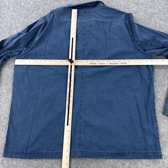 Vineyard Vines Jacket Mens XL Blue Cotton Nylon Indigo Chore Workwear Shacket - Picture 6 of 9
